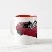 2 Couleurs tasse rouge de roadster (Devant gauche)