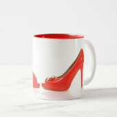 2 Couleurs Tasse rouge de talons hauts avec la couleur (Devant droit)