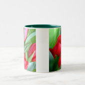 2 Couleurs Tasse rouge de tulipes (Centre)