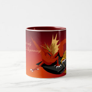 2 Couleurs Tasse rouge royale d'obtention du diplôme de