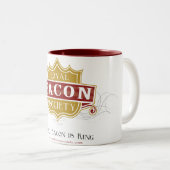 2 Couleurs Tasse royale de logo de société de lard (Devant droit)