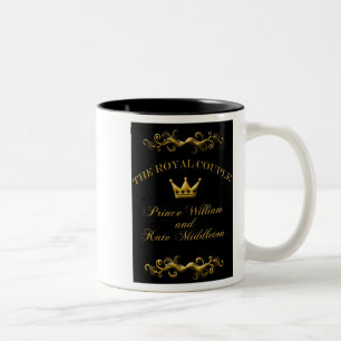 2 Couleurs Tasse royale de souvenir de mariage