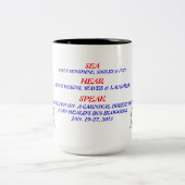 2 COULEURS TASSE SAGE DE 3 GRENOUILLES (Centre)