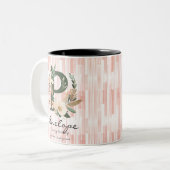 2 Couleurs Tasse sagesse Boho Chic avec monogramme Penelope (Devant gauche)
