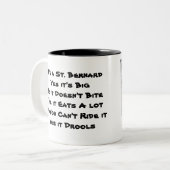 2 Couleurs Tasse Saint-Bernard (Devant gauche)