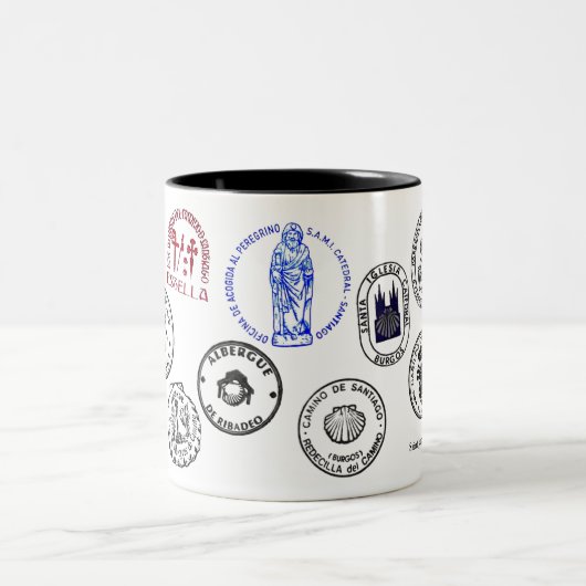 2 Couleurs Tasse Saint James Way (Centre)