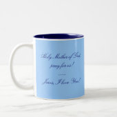 2 Couleurs Tasse sainte de mère et d'enfant (Gauche)