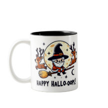 Tasse Santa Witch Broom Ride – Halloween-Noël