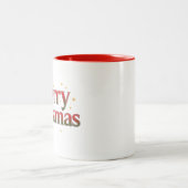 2 Couleurs Tasse Sapin de Noël Minimaliste – Café de Fêtes (Centre)