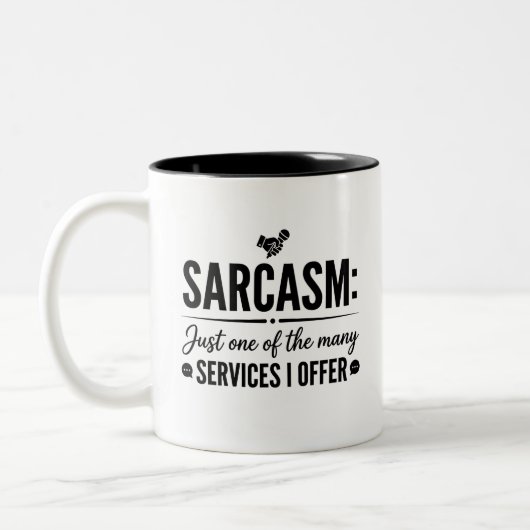 2 Couleurs Tasse Sarcasm Sipper (Gauche)
