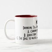 2 Couleurs Tasse sarcastique (Gauche)