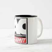 2 Couleurs Tasse satisfaite associée de 2-Ton (Devant droit)