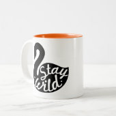 2 Couleurs Tasse sauvage de séjour (Devant gauche)