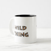 2 Couleurs Tasse sauvage de tigre de chose (Devant gauche)