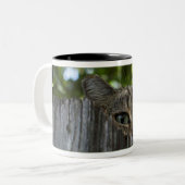 2 Couleurs Tasse sauvage d'ISIS de chat (Devant gauche)