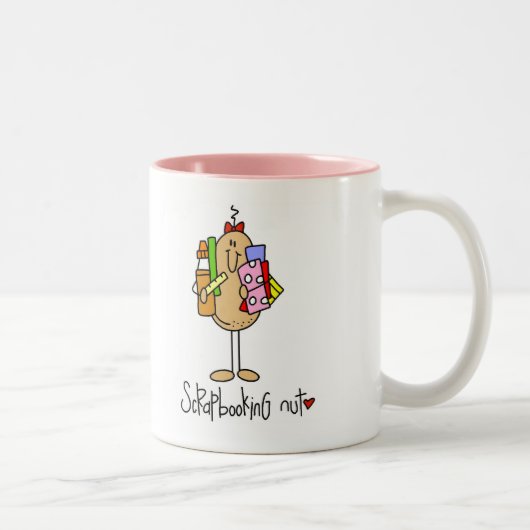 2 Couleurs Tasse Scrapbooking Nut (Droit)