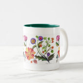2 Couleurs Tasse sensible de fleur (Devant droit)