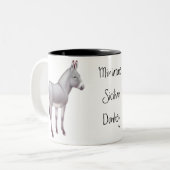 2 Couleurs Tasse sicilienne miniature d'âne (Devant gauche)