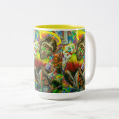 2 Couleurs tasse singe (Devant droit)