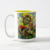 2 Couleurs tasse singe (Gauche)