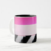 2 Couleurs Tasse snob de zèbre (Devant gauche)