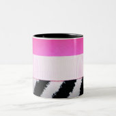 2 Couleurs Tasse snob de zèbre (Centre)