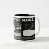 2 Couleurs Tasse sobre du Maine (Devant droit)