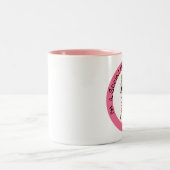 2 Couleurs Tasse sociale de Latte d'amies de médias (Centre)