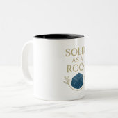2 Couleurs Tasse - Solide comme un roc (Devant gauche)