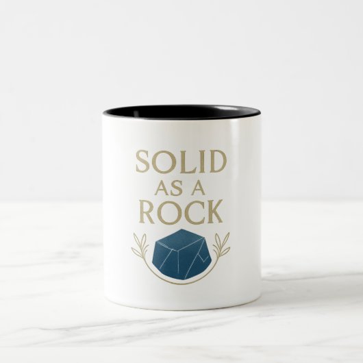2 Couleurs Tasse - Solide comme un roc (Centre)