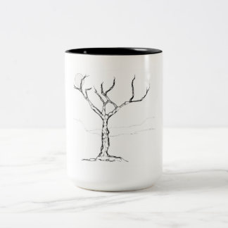2 Couleurs Tasse solitaire d'arbre