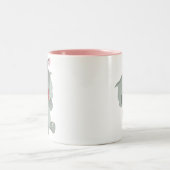 2 Couleurs Tasse somnolente mignonne d'éléphant de bande (Centre)