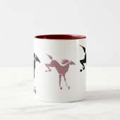 2 Couleurs tasse s'opposante de cheval (Centre)