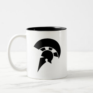 2 Couleurs Tasse "spartiate" de pictogramme