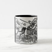 2 Couleurs tasse squelettique d'attaque (Centre)