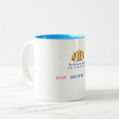 2 Couleurs Tasse Stop Breathe Think (Devant gauche)