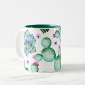2 Couleurs Tasse succulente (Devant gauche)