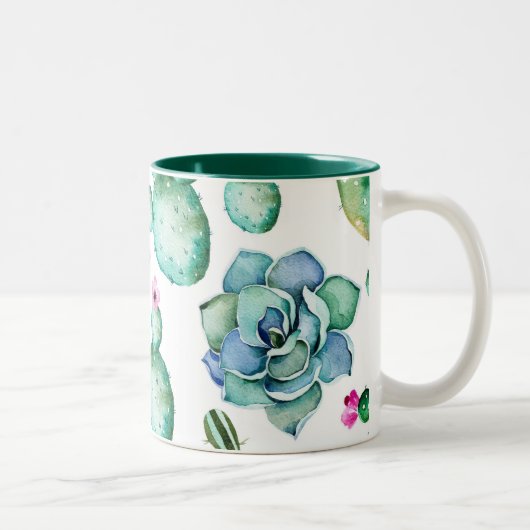 2 Couleurs Tasse succulente (Droit)