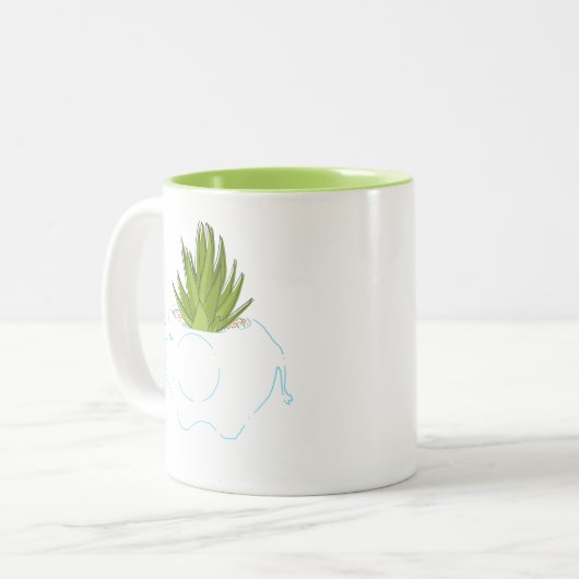 2 Couleurs Tasse succulente 1 d'éléphant (Devant gauche)