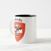 2 Couleurs Tasse suisse (Devant gauche)