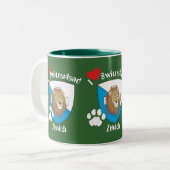 2 Couleurs Tasse suisse de svizzera (Devant gauche)