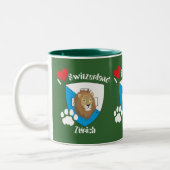 2 Couleurs Tasse suisse de svizzera (Gauche)