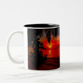 2 Couleurs Tasse Sunset Editable (Gauche)