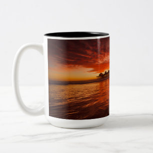 2 Couleurs Tasse Sunset Huntington Beach - John Minar