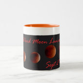 2 Couleurs Tasse superbe 2015 de lune de sang (Centre)