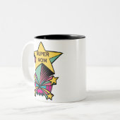 2 Couleurs Tasse superbe de maman (Devant gauche)