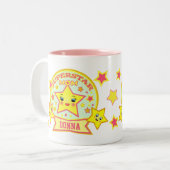 2 Couleurs Tasse superbe faite sur commande du jour de mère (Devant gauche)