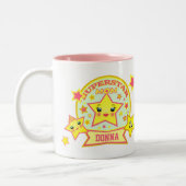 2 Couleurs Tasse superbe faite sur commande du jour de mère (Gauche)