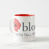 2 Couleurs Tasse surdimensionnée de fleur (Devant gauche)