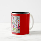 2 Couleurs Tasse surdimensionnée de Footzilla (Devant droit)